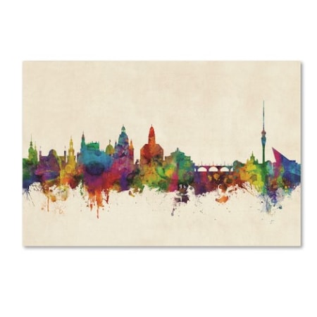 Michael Tompsett 'Dresden Germany Skyline III' Canvas Art,30x47